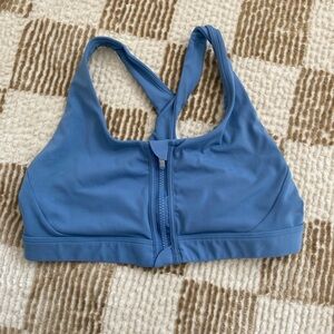 Athleta zip-front sports bra M